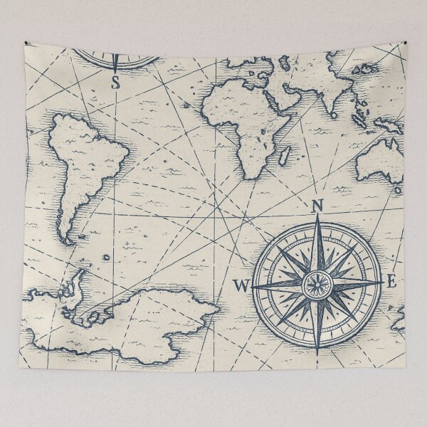 Item preview, nautical charts and compass roses with nautical maps designed and sold by Kristylynn757.