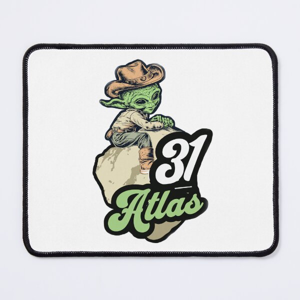 Item preview, Alien cowboy riding the 31 atlas asteroid designed and sold by PeffysArt.