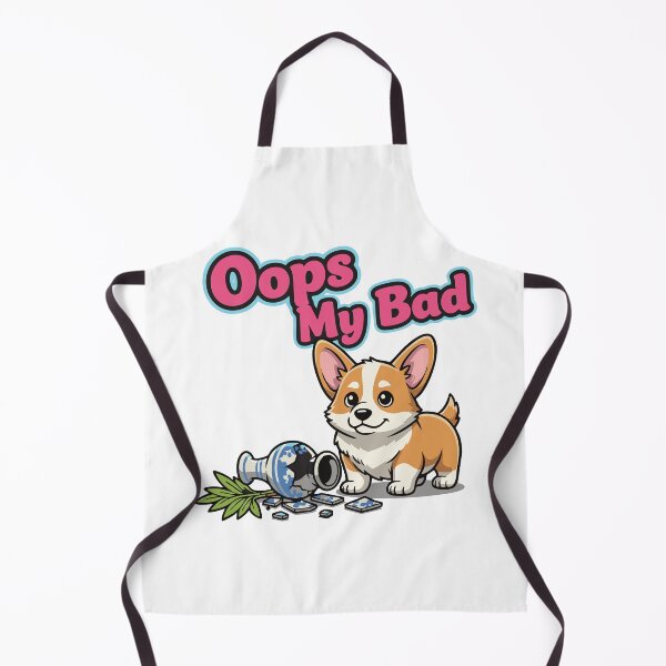 Item preview, Naughty dog cartoon with broken vase funny quote designed and sold by Tong4130.