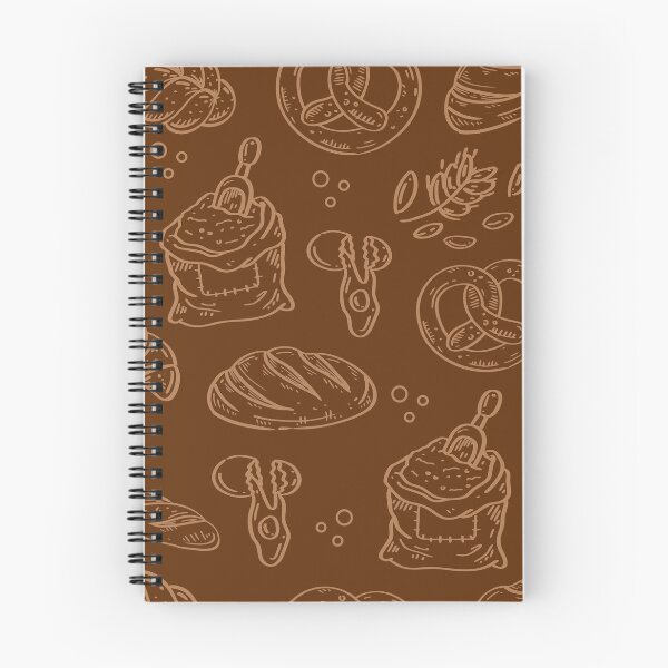Item preview, Rustic Bakery Pattern – Bread and Pretzel T-shirt designed and sold by FestivityFinds.