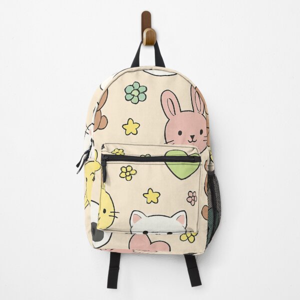 Item preview, Cute Kawaii Animals Pattern – Pastel Cartoon Design designed and sold by ethnicdigital.