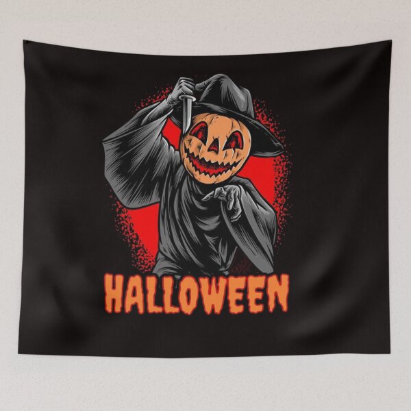 Item preview, Scary Pumpkin with Knife designed and sold by Goska71.