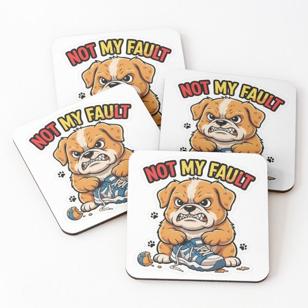 Item preview, Angry dog cartoon holding sneaker funny quote designed and sold by Tong4130.