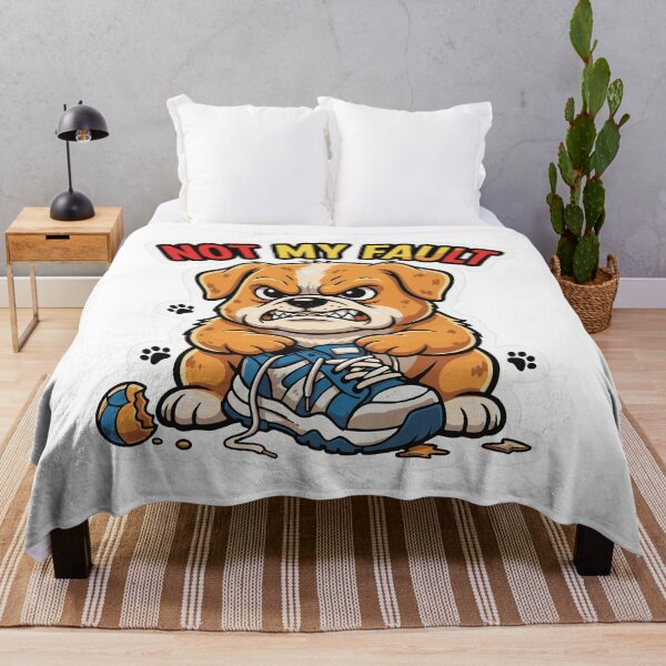 Item preview, Angry dog cartoon holding sneaker funny quote designed and sold by Tong4130.