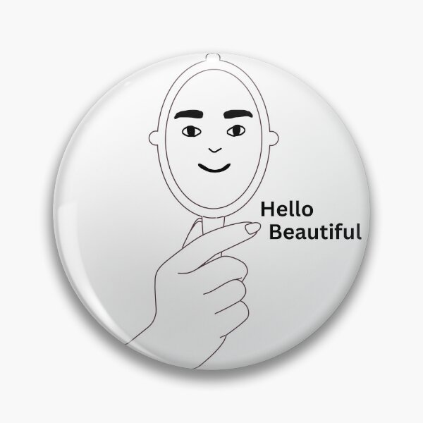 Item preview, Hello Beautiful Hand Mirror designed and sold by Guindazola.
