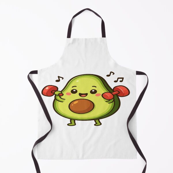 Item preview, Aguacate Fitness Kawaii: Pegatina Motivacional para el Gimnasio designed and sold by GenDesignLab.
