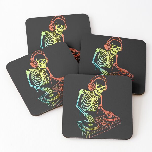 Item preview, Cool Skeleton DJ Halloween Street Art Design designed and sold by Uglyandcute.