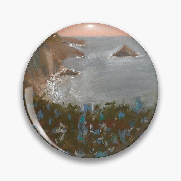 Item preview, Blue Flowers on Seacliff designed and sold by HeatherBozarthArt.