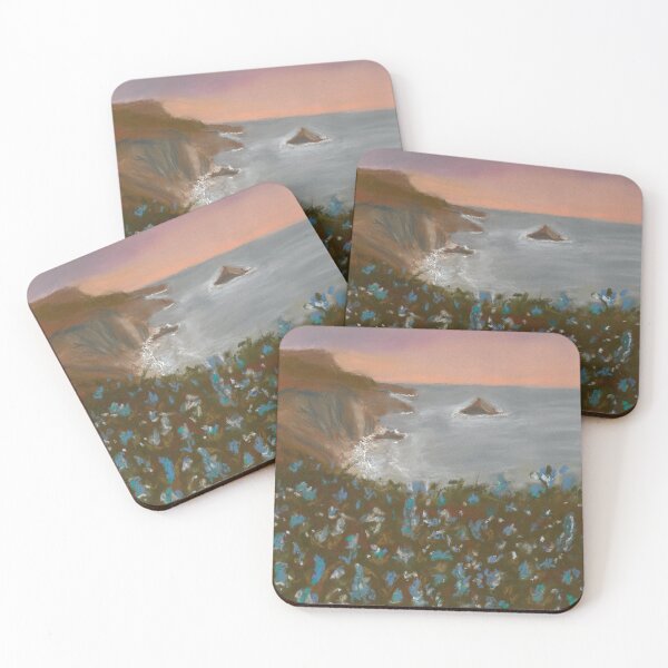 Item preview, Blue Flowers on Seacliff designed and sold by HeatherBozarthArt.