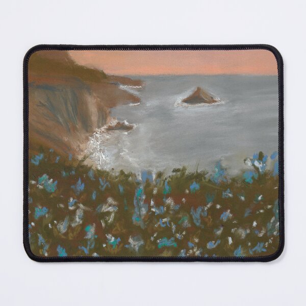 Item preview, Blue Flowers on Seacliff designed and sold by HeatherBozarthArt.