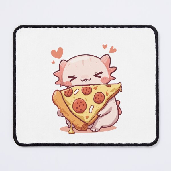 Item preview, ShadyLotl Cute Axolotl Eating Pizza designed and sold by ShadyLotl.