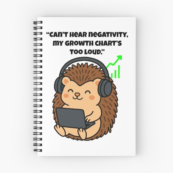 Item preview, Can’t Hear Negativity – Focused Hedgehog in the Zone designed and sold by Latitude 1°N.