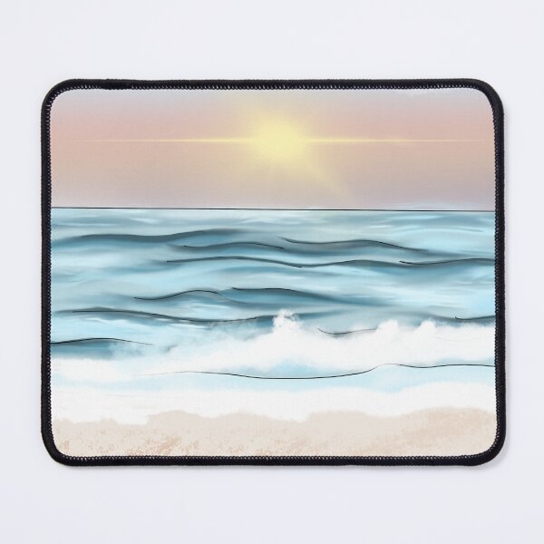 Item preview, Calming Ocean Waves with Sand and Sunsets and Balancing Stones designed and sold by SMillustrations.