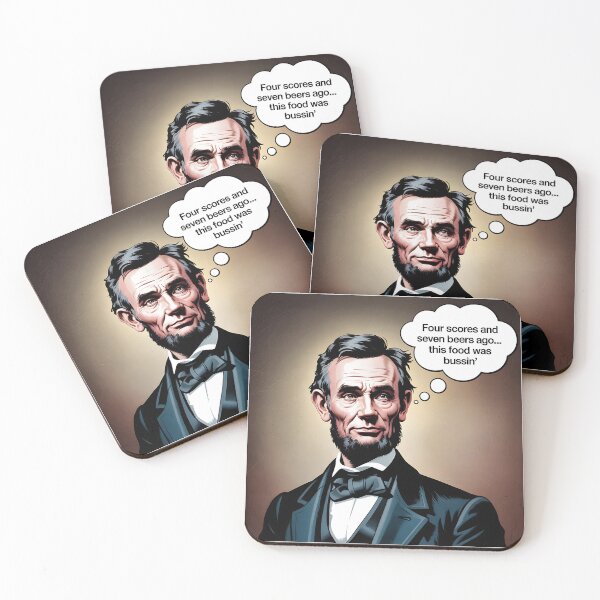 Item preview, Honest Abe's "Bussin'" Food Review designed and sold by LoudMouthSoup.