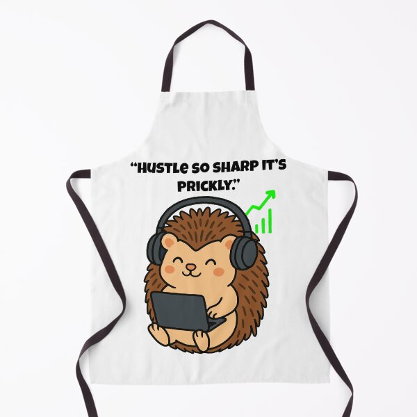 Item preview, Hustle So Sharp – Techy Hedgehog with Headphones designed and sold by Latitude 1°N.