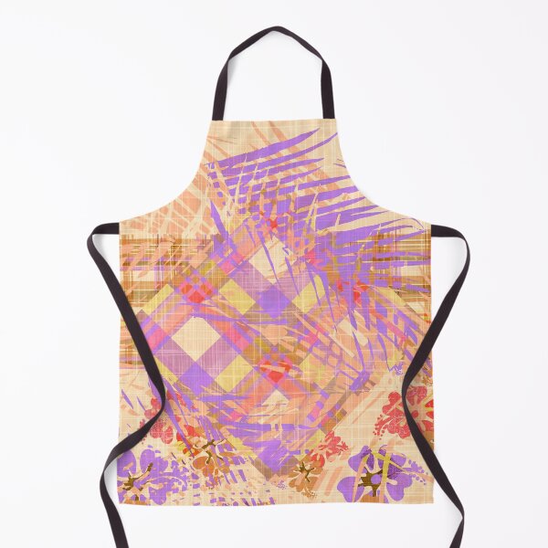 Item preview, Peach Hawaiian Hibiscus Set Patchwork Seamless Repeat designed and sold by Sharon Schwalbe.