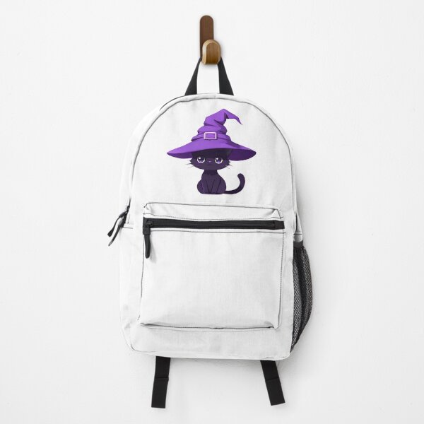 Item preview, Miniature witch cat, black cat purple wizard designed and sold by frozencoco.