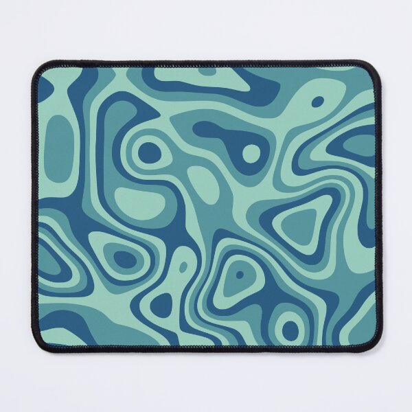 Item preview, Blue Abstract Topographic Pattern Laptop Skin designed and sold by FestivityFinds.
