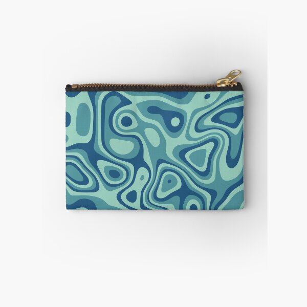 Artikelvorschau, Blaues abstraktes topografisches Muster Laptop Folie entworfen und verkauft von FestivityFinds.