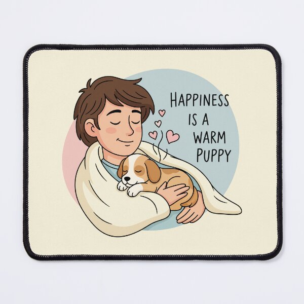 Item preview, Happiness is a Warm Puppy designed and sold by Amir Faysal.