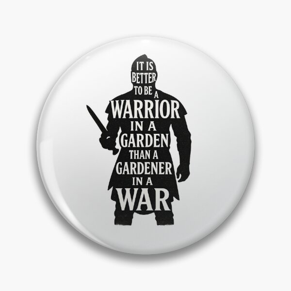 Item preview, Warrior in a Garden Quote – Motivational Warrior Silhouette designed and sold by lapart.