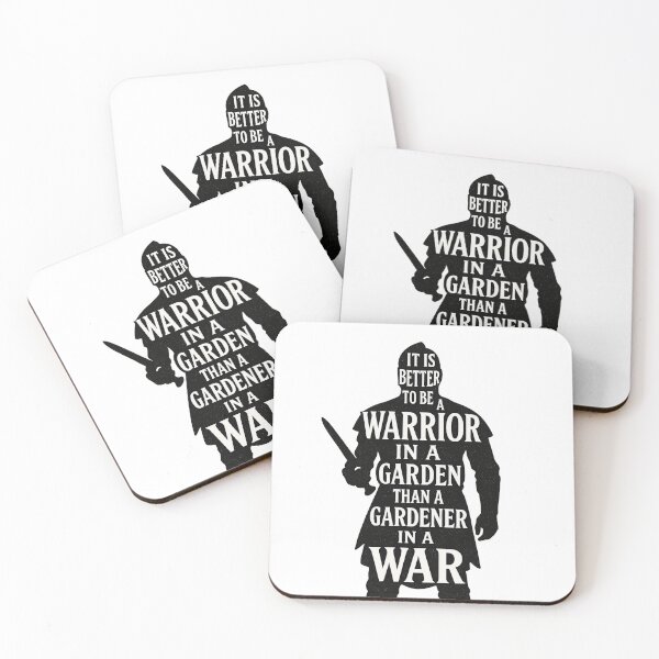 Item preview, Warrior in a Garden Quote – Motivational Warrior Silhouette designed and sold by lapart.