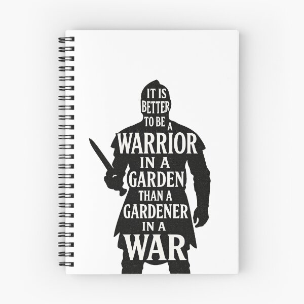 Item preview, Warrior in a Garden Quote – Motivational Warrior Silhouette designed and sold by lapart.