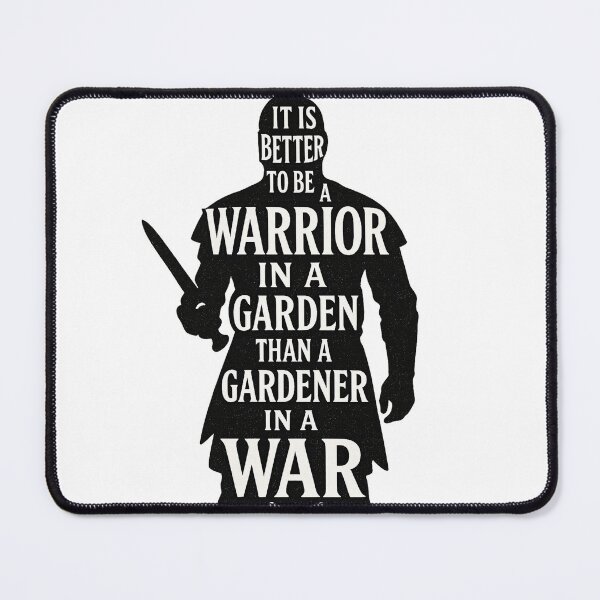 Item preview, Warrior in a Garden Quote – Motivational Warrior Silhouette designed and sold by lapart.