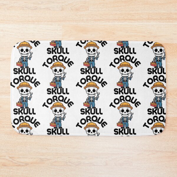 Item preview, Skeleton Mechanic – Cute Cartoon Halloween Construction Worker Design designed and sold by Taans-Creation.