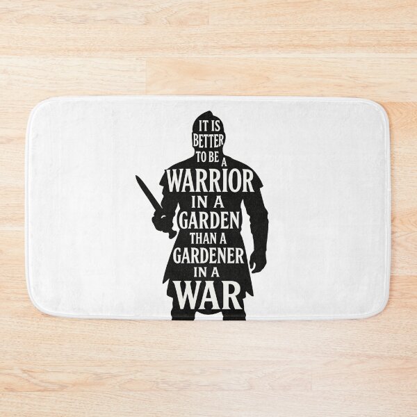 Item preview, Warrior in a Garden Quote – Motivational Warrior Silhouette designed and sold by lapart.
