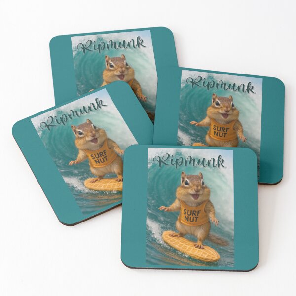 Item preview, Ripmunk Chipmunk Surfer designed and sold by Tridentulus.