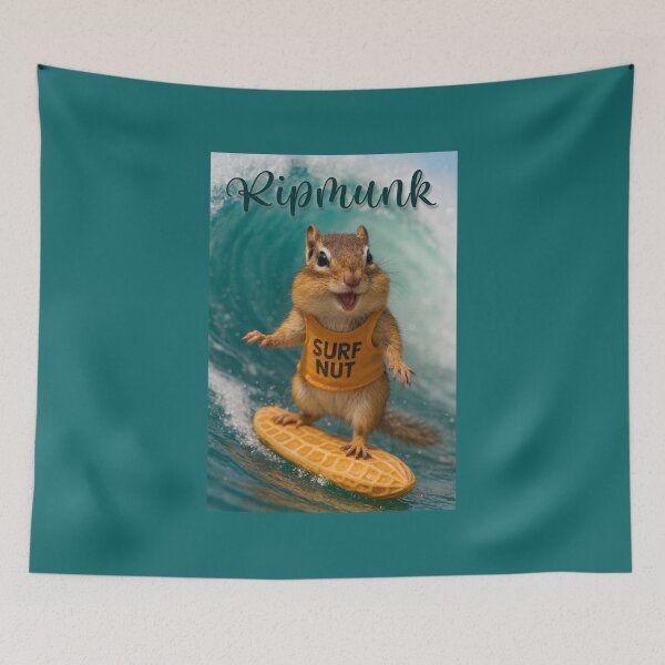 Item preview, Ripmunk Chipmunk Surfer designed and sold by Tridentulus.