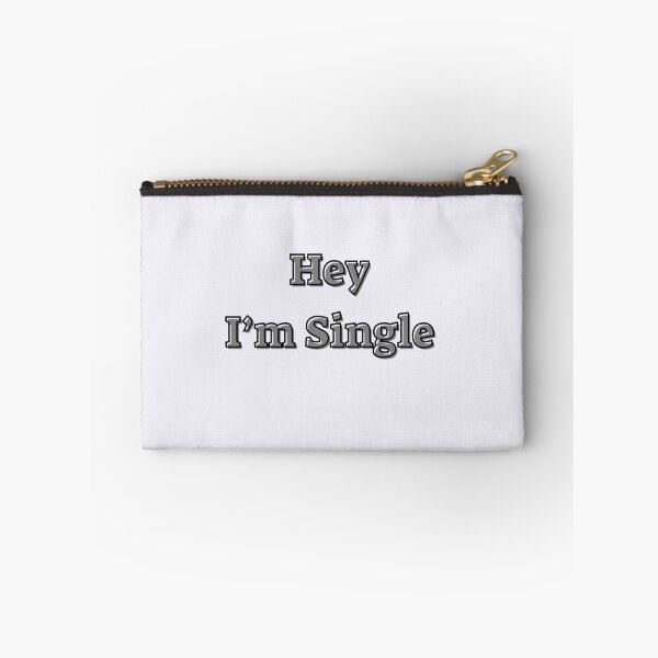Item preview, Hey I am Single – Text Design for Mugs, Pillows, and Apparel designed and sold by Anahit Petrosyan Art Studio & Unique Print Designs for a Gift.