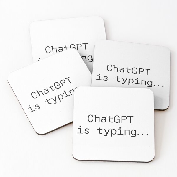 Item preview, ChatGPT is typing... designed and sold by PromptlyPrinted.