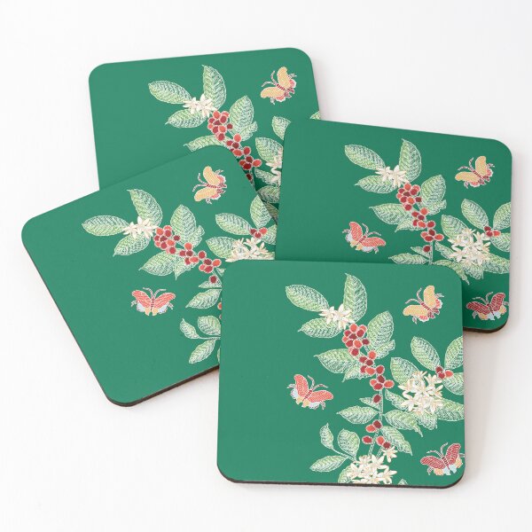 Item preview, Nyonya Batik Coffee Berries Pattern designed and sold by YoungLWorkshop.