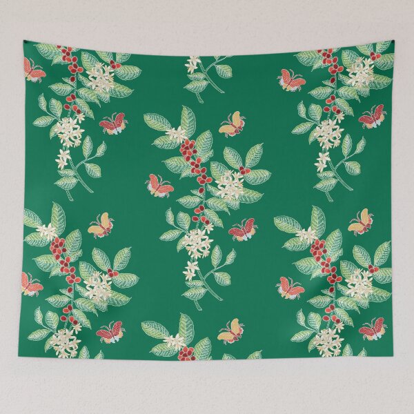 Item preview, Nyonya Batik Coffee Berries Pattern designed and sold by YoungLWorkshop.
