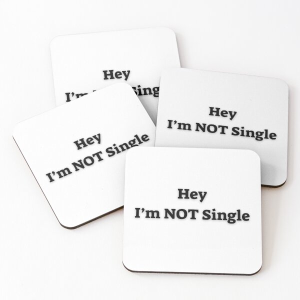 Item preview, Hey I am Not Single – Text Design for Mugs, Pillows, and Apparel designed and sold by Anahit Petrosyan Art Studio & Unique Print Designs for a Gift.
