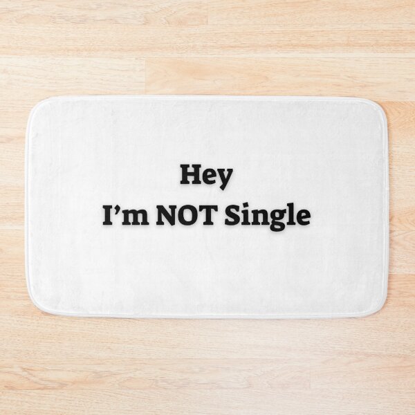 Item preview, Hey I am Not Single – Text Design for Mugs, Pillows, and Apparel designed and sold by Anahit Petrosyan Art Studio & Unique Print Designs for a Gift.