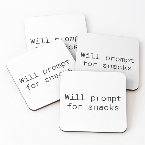 Item preview, Will prompt for snacks designed and sold by PromptlyPrinted.