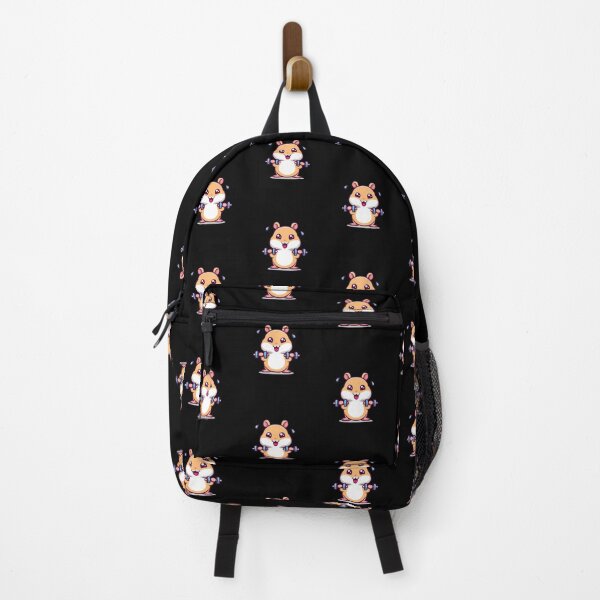 Item preview, Funny Chibi Hamster Workout – Cute Kawaii Animal Gym Cartoon Design designed and sold by ColorSplash123.
