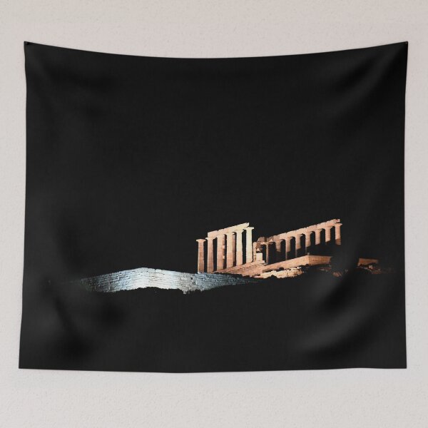 Item preview, Cape Sounio at night designed and sold by CasparTheRiddle.