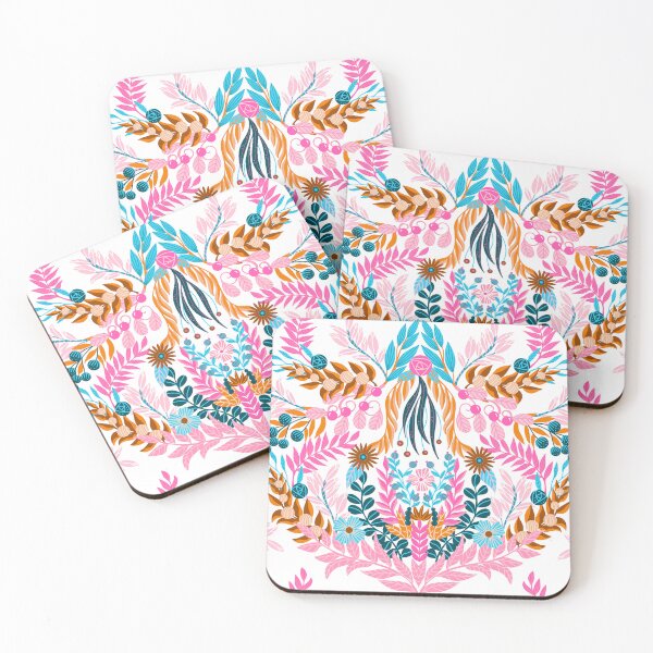 Artikelvorschau, Boho Botanischer Folk Floral Wandteppich entworfen und verkauft von FestivityFinds.