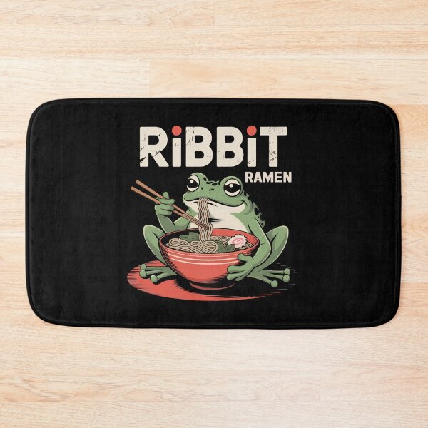Item preview, Frog Eating Ramen Funny Ribbit Ramen designed and sold by Blok45.