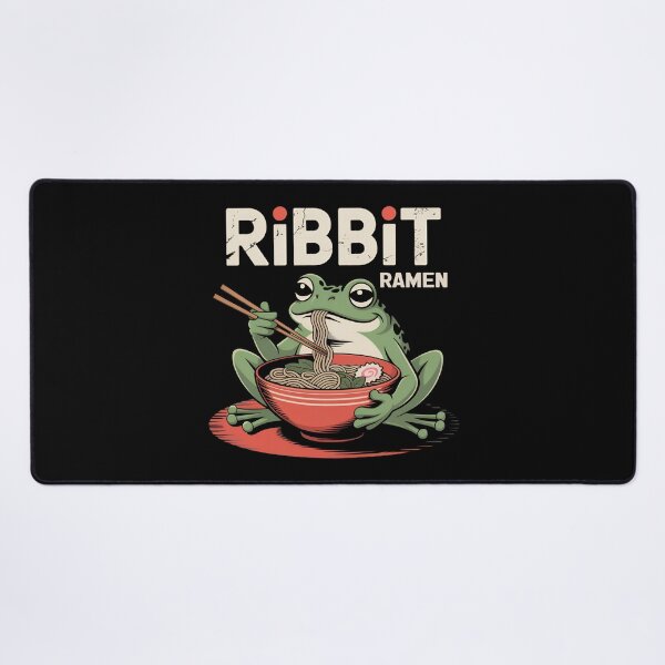 Item preview, Frog Eating Ramen Funny Ribbit Ramen designed and sold by Blok45.
