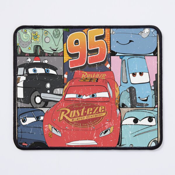 Item preview, Vintage Cars Movie Poster Lightning McQueen & Friends designed and sold by thundergearshop.
