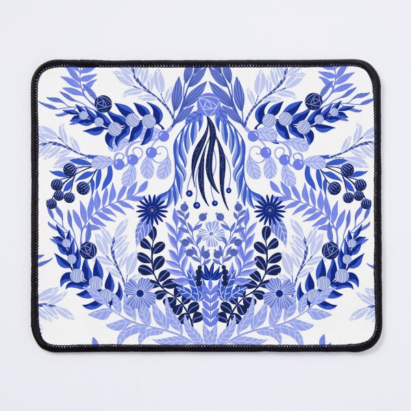 Item preview, Blue Botanical Floral Folk Comforter Design designed and sold by FestivityFinds.