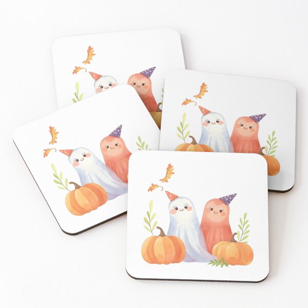Item preview, Cute Boo Ghost Couple Halloween designed and sold by HELLO TIGER.