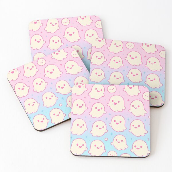 Item preview, Kawaii Ghost Pattern – Pastel Cute Halloween Design designed and sold by Boo-U.