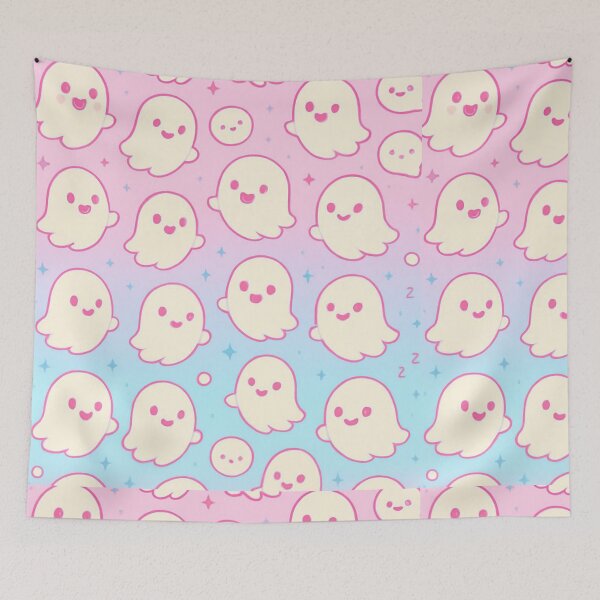 Item preview, Kawaii Ghost Pattern – Pastel Cute Halloween Design designed and sold by Boo-U.