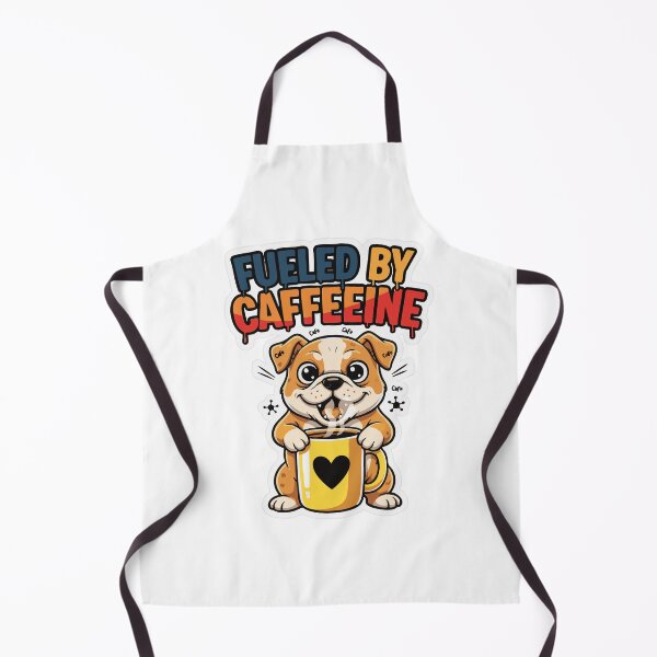Item preview, Funny coffee dog cartoon with caffeine quote designed and sold by Tong4130.